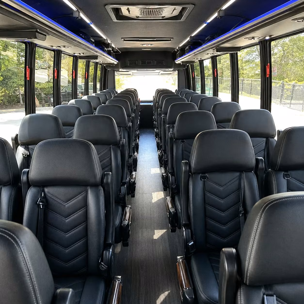 25 passenger minibus interior